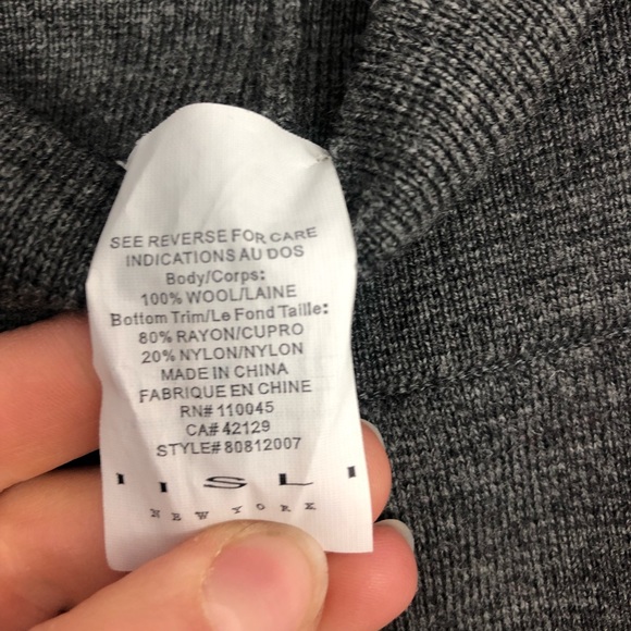 IISLI NEW YORK | Wool Grey Pleated Mini Skirt S - Picture 6 of 8